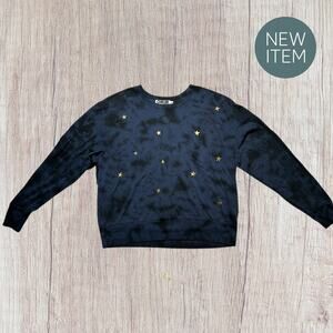 CHRLDR Navy Shirt with Gold Star Accents